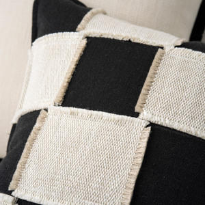Yuanhee 50cm * 50cm Wabi Sabi almohada decorativa adecuada para Senior Villa Hotel sala de estar sofá cama en el cojín de la ventana de la Bahía - Product Image 3