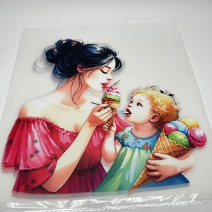 สติกเกอร์รีดร้อนคุณภาพสูงแบบสั่งทำพิเศษสำหรับคุณแม่ที่ดีที่สุด ขายส่ง สำหรับงานพิมพ์สกรีน ไวนิล/PET สำหรับเสื้อผ้า - Product Image 3