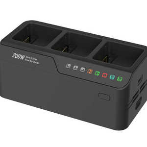 ฮับชาร์จแบตเตอรี่โดรน 200W 3 ก้อน อุปกรณ์ชาร์จแบตเตอรี่แบบเร็ว ชาร์จเร็ว 3 เท่า พร้อมตัวจัดการการชาร์จสำหรับชุดแบตเตอรี่ Flig - Product Image 3