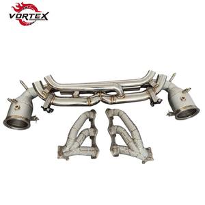 Escape Trasero Valvetronic Vortex de Acero Inoxidable Pulido Espejo de 1.5mm para Porsche 992 2020-2025, Ajuste Directo - Product Image 1