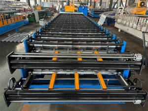 Componenti del nucleo del motore del cambio trapezoidale a 6 costole macchina per il Rollforming a 2 strati macchina per la produzione automatica di piastrelle di fabbrica - Product Image 3