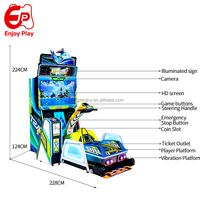 Machine de jeu d'arcade de course de bateaux avec écran de 47 pouces, simulateur de course multijoueur, personnalisable OEM, vente directe d'usine, usage commercial