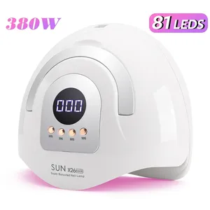 เครื่องอบเล็บยูวี 380W 81 หลอด LED พร้อมด้ามจับ อบแห้งเร็ว สำหรับอบเจลทุกชนิด อุปกรณ์ทำเล็บเจล - Product Image 1