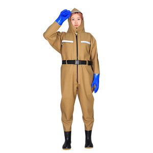 Traje de trabajo unisex impermeable de PVC para acuicultura, exploración de la playa y excavación de raíces de loto. - Product Image 1