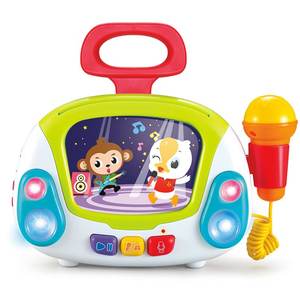 Samtoy – jouet Musical multifonction à piles, pour l'éducation de la petite enfance, karaoké, Jukebox, avec Microphone, pour enfants de plus de 24 mois - Product Image 1