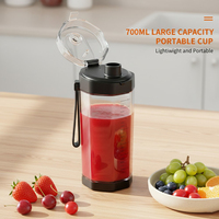 700ml USB Oplaadbare Draagbare Blender Draadloos BPA Vrij Lekvrij Smoothie Maker voor Sap Shakes Reizen Gym Huis Kantoor