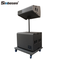 Système audio Sinbosen avec enceinte Line Array de 15 pouces + caisson de basses de 18 pouces