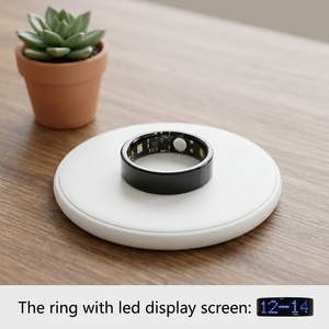 Anillo Inteligente OEM TK80 con Monitor de Salud y Pantalla Digital, con Estuche de Carga, Anillos Inteligentes con IA para Hombres y Mujeres - Product Image 1