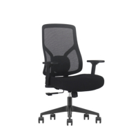 Chaise de bureau exécutive ergonomique moderne en tissu, personnalisable OEM, avec base pivotante pour espace de travail