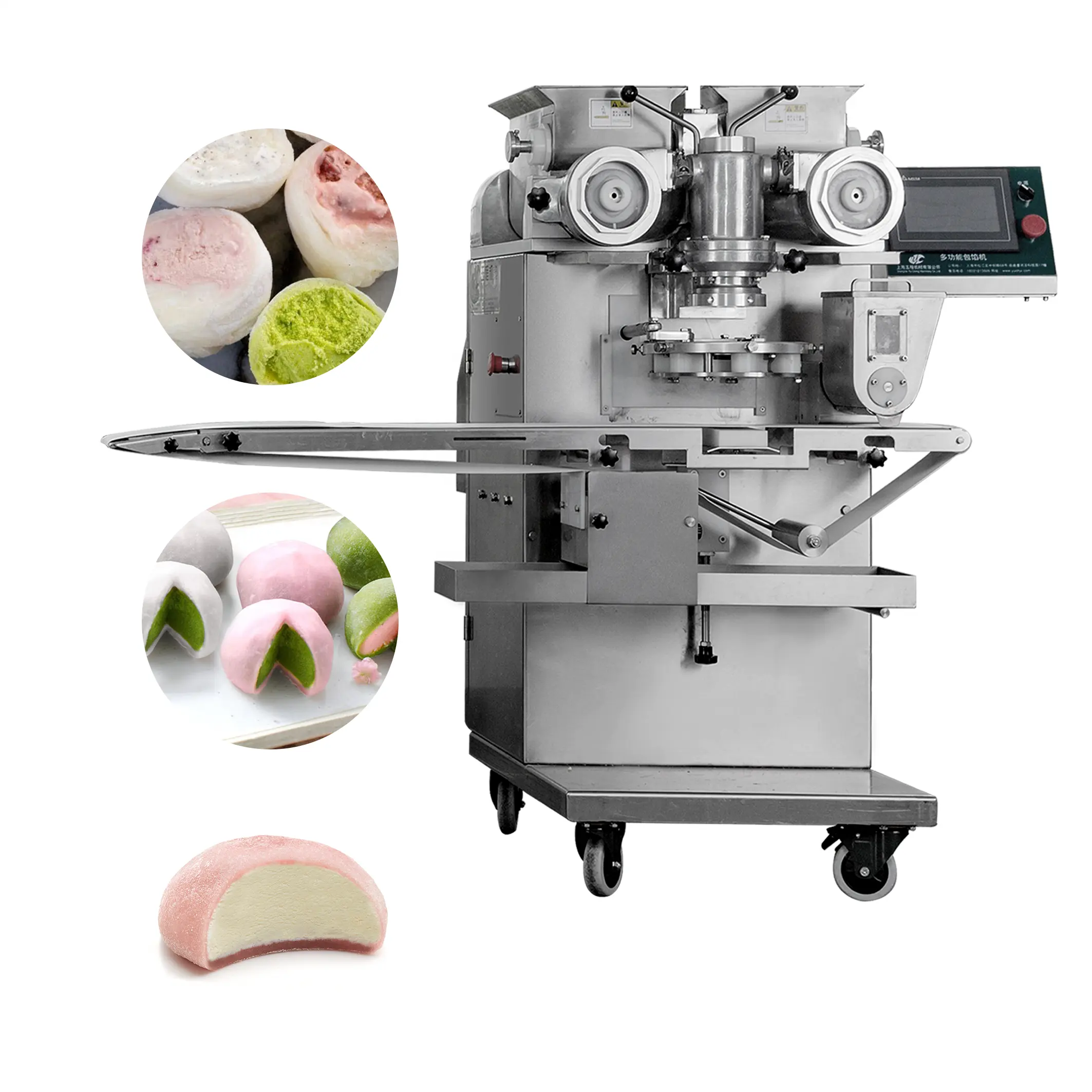 Lage Prijs Hoge Capaciteit Automatische Maamoul Encrusting Maker Japan Ijs Mochi Machine Voor Voedsel Maken