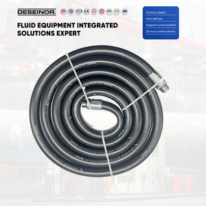 Tuyau de carburant avec raccord, tuyau de distribution de carburant GY-459A, équipement de service de carburant, résistant à l'huile, en fil d'acier et caoutchouc, 3/4 pouce, 1 pouce - Product Image 1