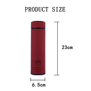 Thermos doux au toucher avec infuseur, flacon à thé isolé à Double paroi en acier inoxydable, bouteille d'eau personnalisée, flacon à thé, 15oz/450ml - Product Image 5