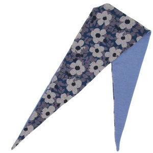 Écharpe en satin imprimée à lettres, col fin, longue et étroite, avec ruban à nouer, pour sac à main femme - Product Image 3