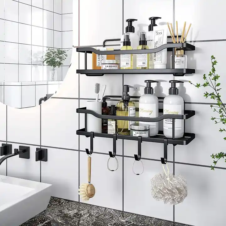 Shower Caddy Basket Shelf Set w/soap holder