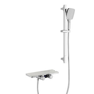 Ensemble de pomme de douche à main thermostatique numérique en cuivre intégral Vimijia, robinet de douche portable pour baignoire, salles de bain - Product Image 1