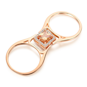 <span class=keywords><strong>Anello</strong></span> Reversibile di Lusso Unico <span class=keywords><strong>con</strong></span> <span class=keywords><strong>Rubino</strong></span> <span class=keywords><strong>Naturale</strong></span>, Set di Anelli Impilabili per Fidanzamento e Matrimonio, Pietra Portafortuna di Luglio, per Vendita all'Ingrosso - Product Image 4