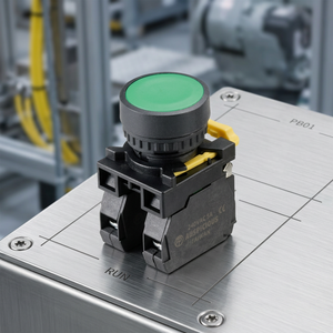 Interruptor de Botón Metálico con Bloqueo 10A 1NO1NC con LED para Control Industrial y Electrodomésticos |   Botón de Panel con Bloqueo Automático - Product Image 3