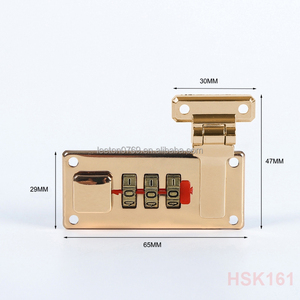 कारखाने की आपूर्ति 65x29 मिमी उच्च गुणवत्ता 6 रंग धातु यात्रा बैग संयोजन लॉक - Product Image 5