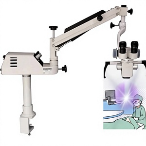 Microscopio Quirúrgico Oftálmico Portátil de 3 Pasos con Ampliación Binocular, Soporte Metálico, Uso Eléctrico en Laboratorio y Clínica - Product Image 1