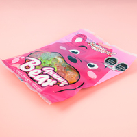 Bonbons à l'ours en gélatine à prix d'usine personnalisés Ours doux aromatisé aux fruits dans un sac d'emballage Ingrédients acides Saveur de fruits