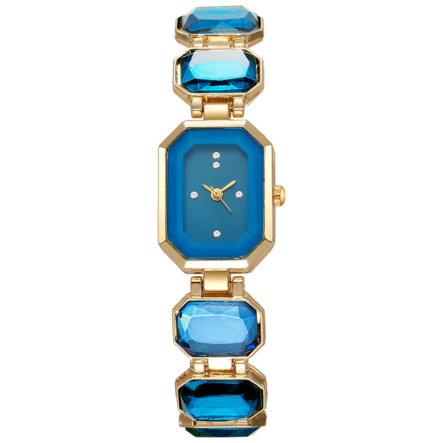 LP61 Luxury Retro Quartz Watch for Women Stylish Fashionable Gift Glass Dial Window Pointer Display Alloy Watches for Ladies