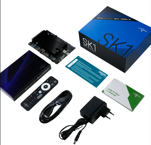 Ugoos SK1 S928X-K 8G 128G Android 11 DDR4 1000M BT5.2 8K Quad Core Mali-G57 Smart OTT TV Box 2024 New Arrival WiFi6/DTS/