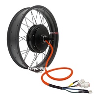 Moteur de moyeu de vélo électrique 20/26 pouces x 4.0, largeur 100 mm, pour pneus larges, QS205 50H V3 72V5000W, déport de roue 150/170/190 mm, pour vélo SUPER-73