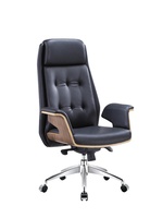 Chaise de bureau exécutive Ouyi à dossier haut - Chaise pivotante ergonomique inclinable et réglable en tissu pour la maison/le bureau