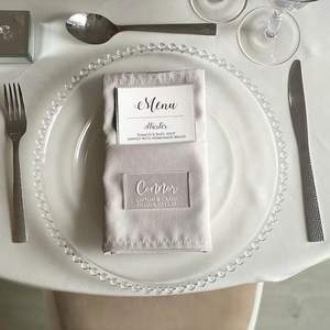 Cartes de place en acrylique transparent petit Rectangle acrylique carte de siège vierge escorte <span class=keywords><strong>plaque</strong></span> signalétique pour le réglage de la table, dîner de mariage - Product Image 6