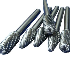 Của nhà sản xuất 6.35mm/6mm/1/4 \ "Shank rắn Khoan Quay Burr Carbide Bộ mũi khoan cho vườn cắt OEM tùy biến hỗ trợ - Product Image 6