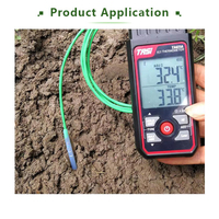 Sensor de temperatura del suelo anticorrosión Pt100 resistente al agua PTFE ácido alcalino