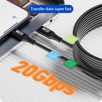 Cable de Extensión USB3.2 Tipo C Macho a Macho Xput con Amplificador de Señal Integrado, Compatible con 8K 60Hz 20Gbps 100W PD