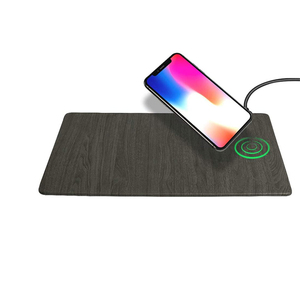 Alfombrilla de Ratón Inalámbrica Universal de Cuero PU de Alta Calidad, Novedad <span class=keywords><strong>2021</strong></span>, con Logotipo OEM para Promociones Empresariales y Bodas - Product Image 3