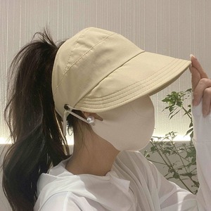 Gorra de béisbol de secado rápido con soporte para máscara, protección UV, plegable, unisex, para verano, color negro MZ60-A, beige MZ60-L, caqui MZ60-C - Product Image 2