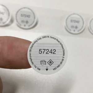 Rectangular Silver Waterproof Vinyl Sheet Label <strong>Sticker</strong> <strong>OEM</strong> Food Product <strong>Printing</strong> Beverage Flexography Ingredients Brand - Product Image 2