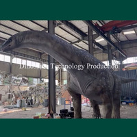 Modèle géant de Diplodocus pour parc à dinosaures, grand dinosaure animatronique pour décorations extérieures