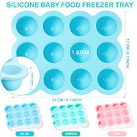 Conteneur de stockage d'aliments pour bébés empilable réutilisable 12 tasses de lait maternel avec couvercle