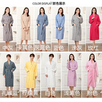Peignoir en tissu éponge 100% coton, très absorbant, manches longues pour hommes, femmes, adultes ; personnalisation du logo disponible ; livraison directe