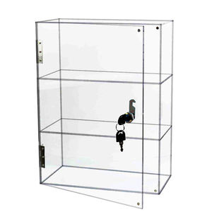 Comptoir Transparent 360 Rotation Bijoux Affichage Fumée Rack Cabinet avec Serrure et Clé Acrylique Jewel Box - Product Image 6