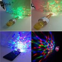 USB Mini Disco Light Party Lights Ball Sound Activated Halloween Disco Ball Stage Lights Multicolor LED Ball HS1161