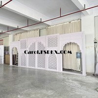 Support de toile de fond moderne en PVC pour événements de mariage, avec éclairage LED pour grands panneaux de toile de fond de mariage