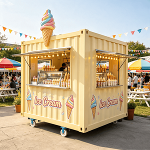 Commercial Catering Equipment Shipping <b>Container</b> Food Trailer Prefab Restaurant Mobile Kitchen <b>Container</b> - Product Image 3
