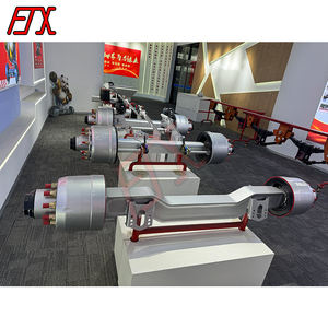 Macchinari in acciaio personalizzati in fabbrica 11T assali per rimorchio pesanti a basso piatto con sistema ABS - Product Image 2