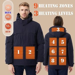Maydays Tech 2023 hiver populaire mode lavable 3 vitesses température imperméable USB veste chauffante pour Sport de plein air escalade - Product Image 2