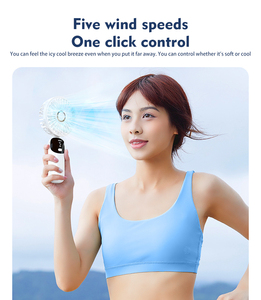 พัดลมมือถือแบบพกพา พัดลมตั้<span class=keywords><strong>ง</strong></span>โต๊ะขนาดเล็ก พัดลมพับได้ 1200mAh 5 ระดับความเร็ว พัดลมระบายความร้อนส่วนตัวขนาดเล็กพิเศษสำหรับผู้หญิ<span class=keywords><strong>ง</strong></span> - Product Image 2