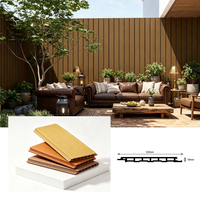 Panneau mural composite PVC WPC léger, imperméable, à grain de bois, avec revêtement ASA pour une utilisation en extérieur