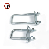 Grade 4.8/8.8M6 M8 M10 Boulons Rondelle de boulon en U carré et pince de boulon en U rectangulaire pour tuyaux
