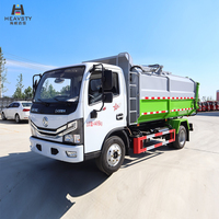 HEAVSTY Nouveau Camion de Transport Manuel Diesel 6CBM Scellé pour l'Élimination Inoffensive des Animaux Morts pour Dongfeng D6 CLD5041ZZZEQ6