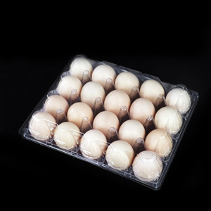 Wholesale disposable egg crates transparent plastic egg trays cartons for chicken eggs