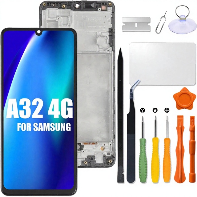 For A32 4G LCD Touch Screen Internal Digitizer Replacement Assembly for A325/A325F/A325U/A325M/A325N Models